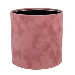 Коробка подарочная круглая без крышки Lockwet с пласт. вставкой (бархат), D16xH16 см, персиковый в интернет-магазине флористических аксессуаров Азалия Декор