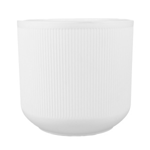 Кашпо со вставкой Росси (пластик), D19xH17см, 4,4л, белый в интернет-магазине флористических аксессуаров Азалия Декор