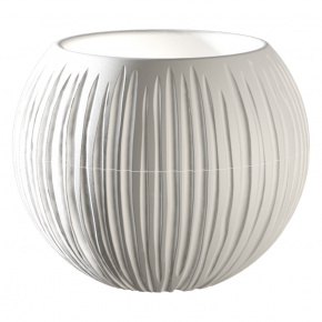 Кашпо Сфера (пластик), D21xH18см, 1,7л, белый в интернет-магазине флористических аксессуаров Азалия Декор