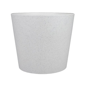 Кашпо Грильяж (бетон), D14xH12,5см, 1,2л, белый в интернет-магазине флористических аксессуаров Азалия Декор