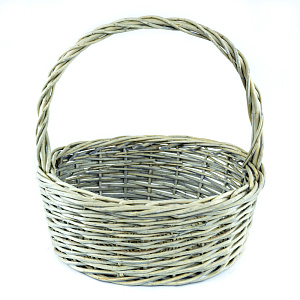 Набор корзин плетеных 3шт. (ива), 45х18хН46см, серый в интернет-магазине флористических аксессуаров Азалия Декор