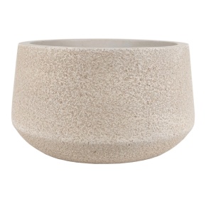 Кашпо Сэнд (файбергласс), D35xH20см, кремовый в интернет-магазине флористических аксессуаров Азалия Декор