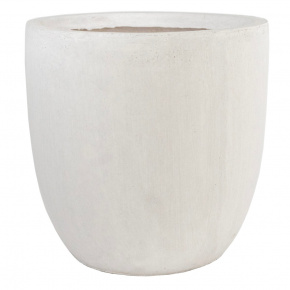 Кашпо Стоун (файбергласс), D42xH43см, белый в интернет-магазине флористических аксессуаров Азалия Декор