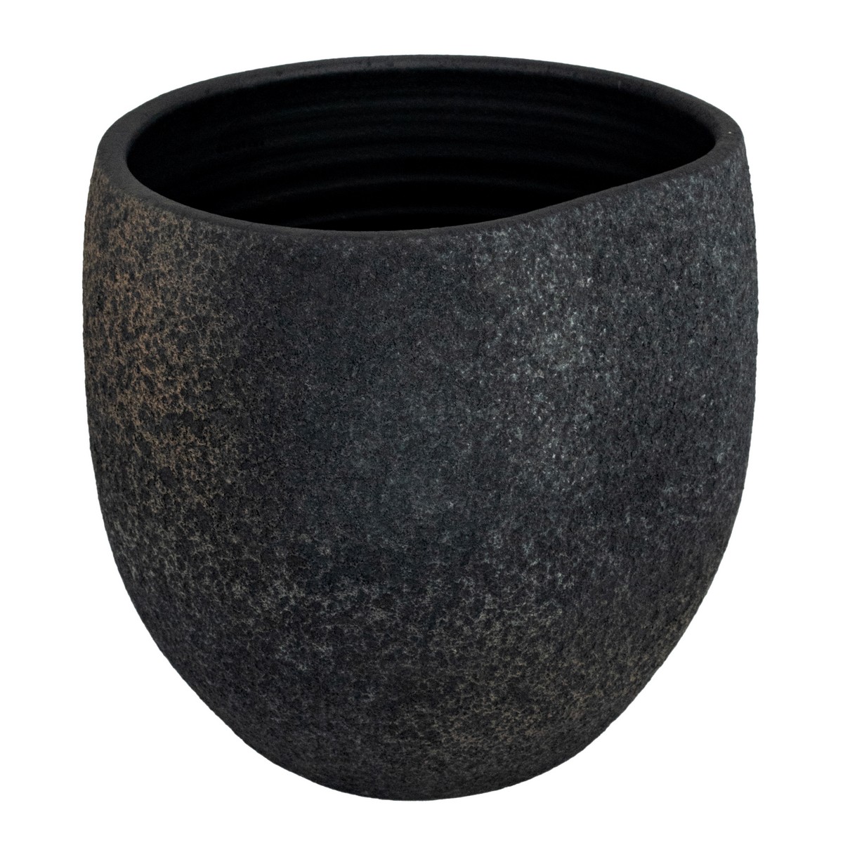 Кашпо (керамика), D29xН29см, серый в интернет-магазине флористических аксессуаров Азалия Декор