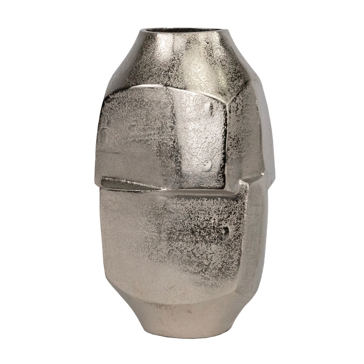 Ваза (металл), H29,5x13x16см, серебряный в интернет-магазине флористических аксессуаров Азалия Декор