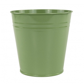 Ваза (металл), D21xH20,5см, оливковый в интернет-магазине флористических аксессуаров Азалия Декор