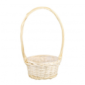 Корзина плетеная (ива), 20x15x11xH40см, натуральный в интернет-магазине флористических аксессуаров Азалия Декор