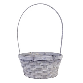 Корзина плетеная (бамбук), 21x16х10хH34см, сиреневый в интернет-магазине флористических аксессуаров Азалия Декор