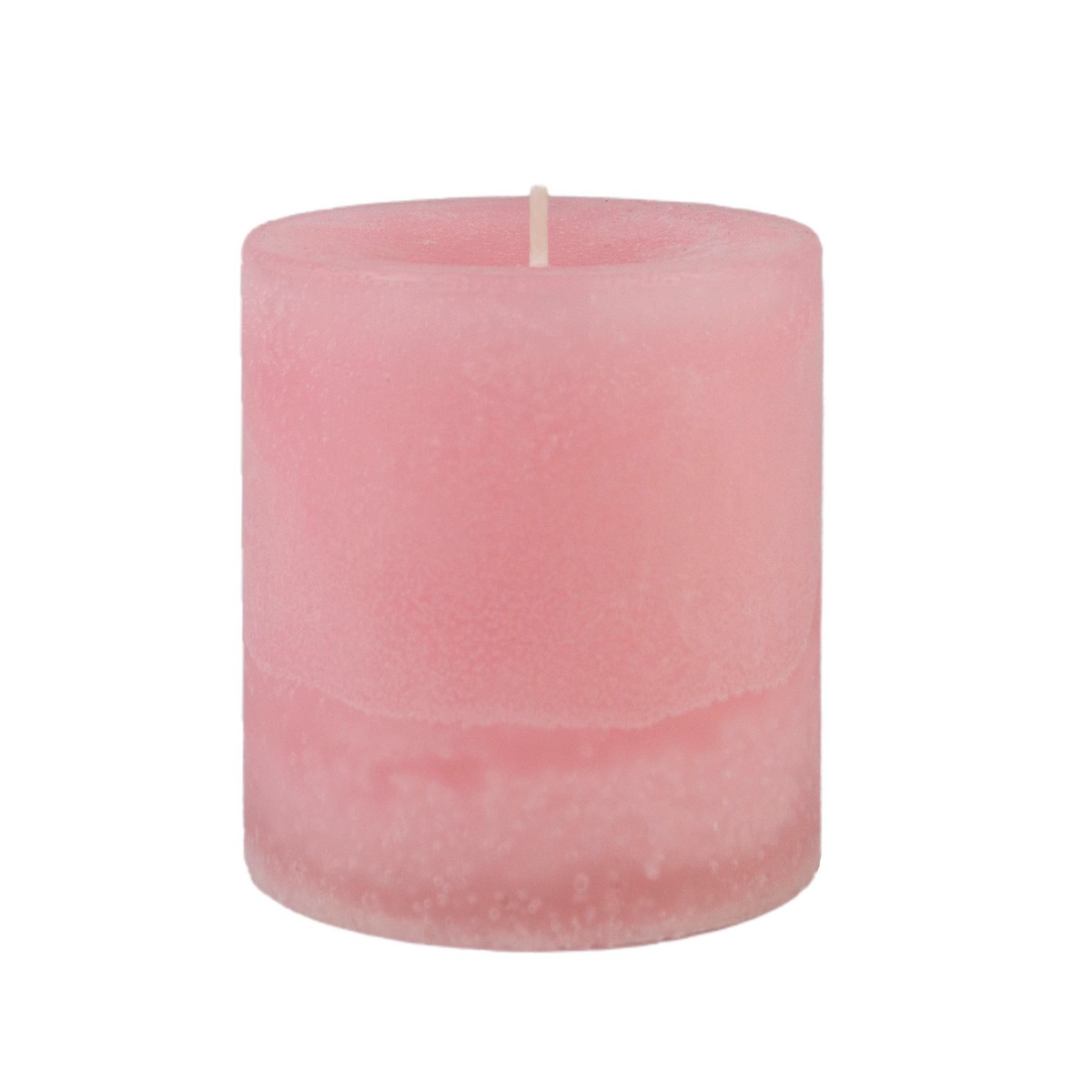 Свеча-столбик с ароматом Пион (38 часов), H7,5xD7см, розовый в интернет-магазине флористических аксессуаров Азалия Декор
