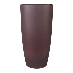 Кашпо Флок (бетон), D30,5xH58,5см, 29,5л, бордовый в интернет-магазине флористических аксессуаров Азалия Декор