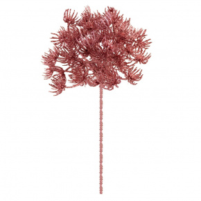 Ветка с глиттером на вставке, H23см, розовый в интернет-магазине флористических аксессуаров Азалия Декор