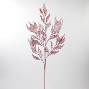 Ветка декоративная с глиттером, 85см, розовый в интернет-магазине флористических аксессуаров Азалия Декор