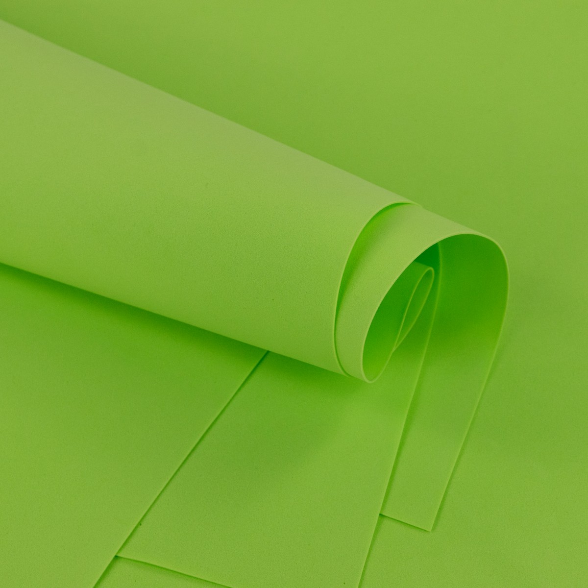 Фоамиран 10 листов 1 мм, 60х70см, мятный в интернет-магазине флористических аксессуаров Азалия Декор