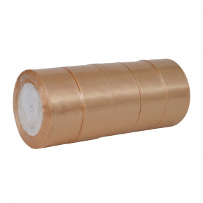 Набор лент 5шт. (атлас), 40 мм 22,7 м, бежевый в интернет-магазине флористических аксессуаров Азалия Декор