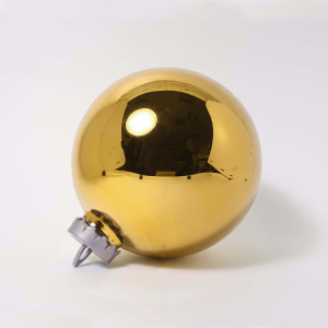 Украшение Шар зеркальный (пластик), D24см, золотой в интернет-магазине флористических аксессуаров Азалия Декор