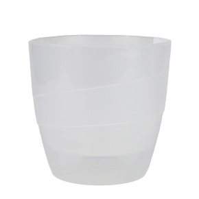 Кашпо Грация со вставкой (пластик), D13хH13см, 1,2л, прозрачный в интернет-магазине флористических аксессуаров Азалия Декор