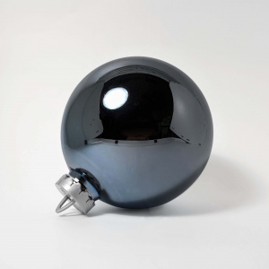 Украшение Шар зеркальный (пластик), D20см, черный в интернет-магазине флористических аксессуаров Азалия Декор