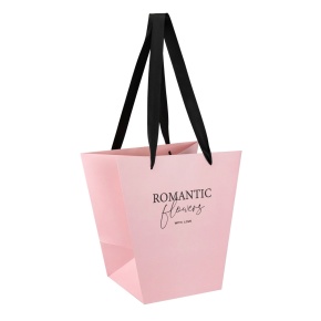 Пакет для букета (крафт), 30х19х30см (в уп. 2шт.), розовый в интернет-магазине флористических аксессуаров Азалия Декор