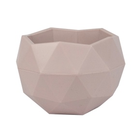 Кашпо Топаз (пластик), D9,5xH6,5см, 0,17л, розовый в интернет-магазине флористических аксессуаров Азалия Декор