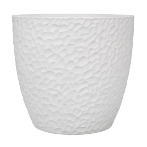 Кашпо Манго (бетон), D25xH23см, 8л, белый в интернет-магазине флористических аксессуаров Азалия Декор
