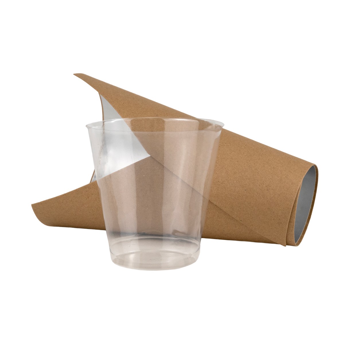 Кашпо со вставкой, 14х7хН22см, натуральный в интернет-магазине флористических аксессуаров Азалия Декор