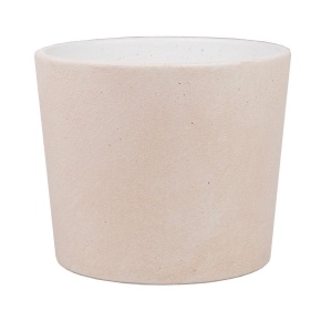 Кашпо Замша (бетон), D18xH15,5см, 2,7л, белый в интернет-магазине флористических аксессуаров Азалия Декор