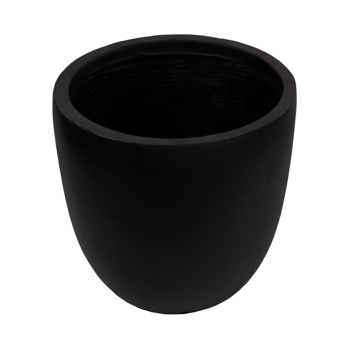 Кашпо Стоун (файбергласс), D35xH34,5см, черный в интернет-магазине флористических аксессуаров Азалия Декор