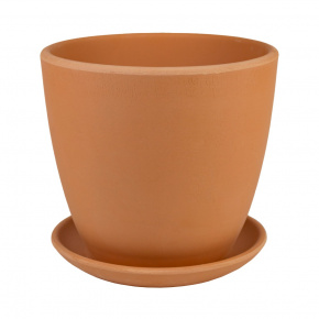 Цв. горшок с поддоном Крокус (терракота), D18xH16см, 2,3л, натуральный в интернет-магазине флористических аксессуаров Азалия Декор