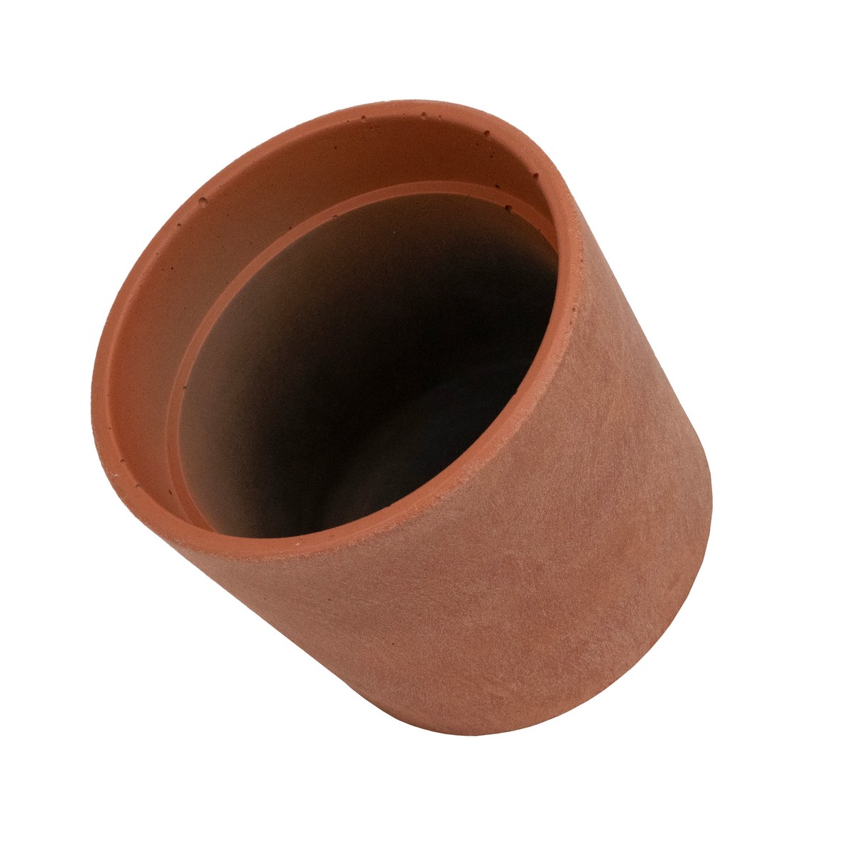 Кашпо Замша Микс тёмный (бетон), D18xH16см, 2,7л, цв. в асс. в интернет-магазине флористических аксессуаров Азалия Декор