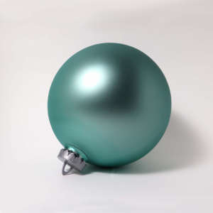 Украшение Шар матовый (пластик), D24см, зеленый в интернет-магазине флористических аксессуаров Азалия Декор
