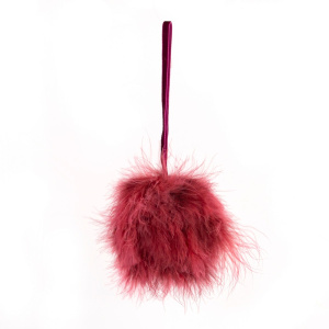 Украшение подвесное Шар, D8см, красный в интернет-магазине флористических аксессуаров Азалия Декор