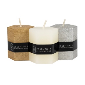 Свеча Геометрия, H5x4см, цв. в асс. в интернет-магазине флористических аксессуаров Азалия Декор