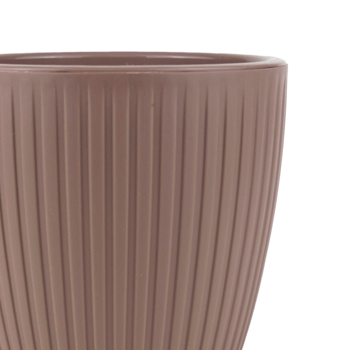 Кашпо со вставкой Эви (пластик), D14xH12,8см, 1,5л, коричневый в интернет-магазине флористических аксессуаров Азалия Декор