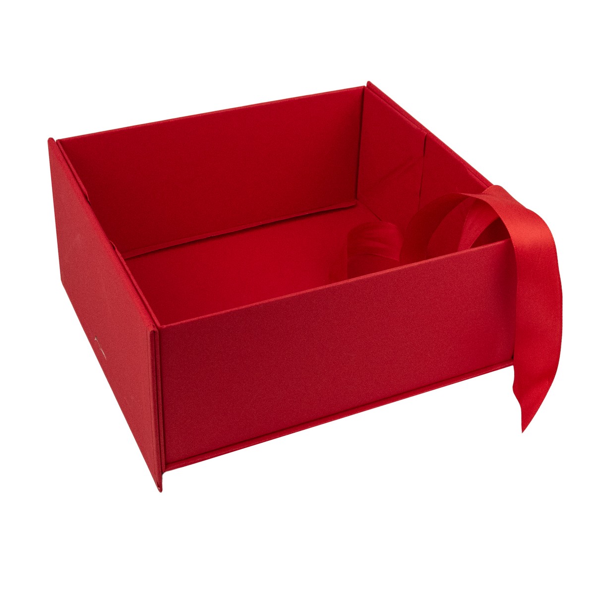 Коробка подарочная (картон), 21х19хН9см, красный в интернет-магазине флористических аксессуаров Азалия Декор