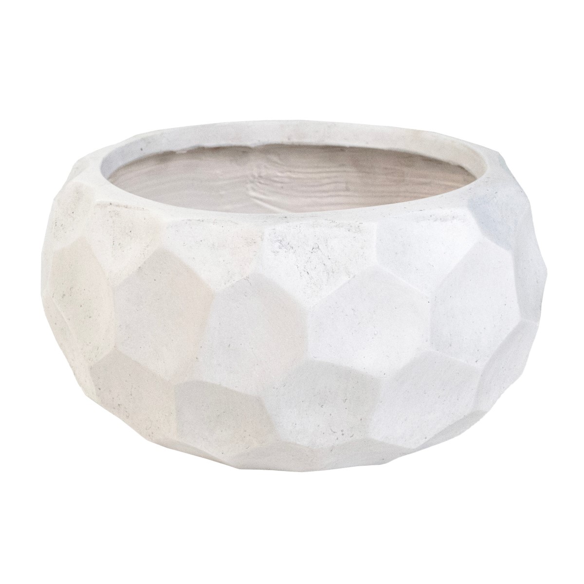 Кашпо Соты (файбергласс), D42xH22см, белый в интернет-магазине флористических аксессуаров Азалия Декор