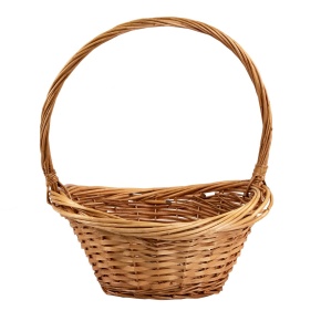 Корзина плетеная (ива), 40x30x15xH45см, светло-коричневый в интернет-магазине флористических аксессуаров Азалия Декор