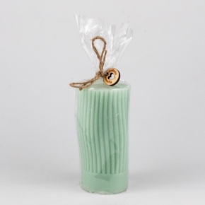Свеча-столбик Соул (44 часа), D6xH11,5см, мятный в интернет-магазине флористических аксессуаров Азалия Декор