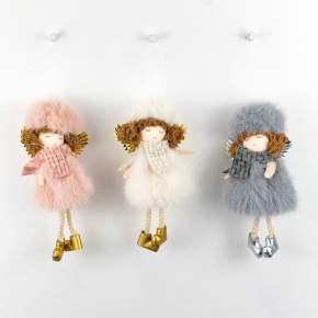 Украшение подвесное Девочка, H15х4х3см, цв. в асс. в интернет-магазине флористических аксессуаров Азалия Декор