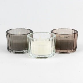 Свеча в стакане ароматическая (стекло), H3,5xD5,5см, цв. в асс. в интернет-магазине флористических аксессуаров Азалия Декор