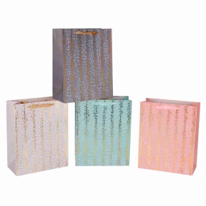 Пакет подарочный (бумага), 18х24х8см (в уп. 12 шт.), в асс. в интернет-магазине флористических аксессуаров Азалия Декор