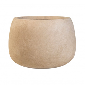 Кашпо Стоун (файбергласс), D42xH29см, кремовый в интернет-магазине флористических аксессуаров Азалия Декор
