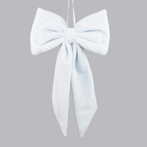 Украшение подвесное Бант, 16,5х28см, голубой в интернет-магазине флористических аксессуаров Азалия Декор