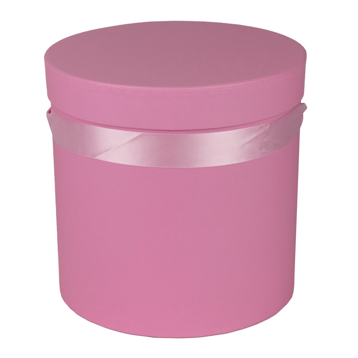 Набор коробок подарочных круглых 3шт., D19,5xH19см, розовый в интернет-магазине флористических аксессуаров Азалия Декор