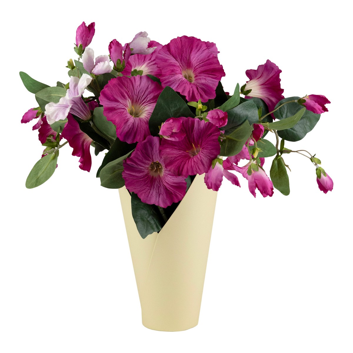 Кашпо со вставкой, 18х9хН30см, бежевый в интернет-магазине флористических аксессуаров Азалия Декор