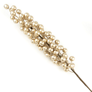 Ветка с ягодами, 73см, шампань в интернет-магазине флористических аксессуаров Азалия Декор