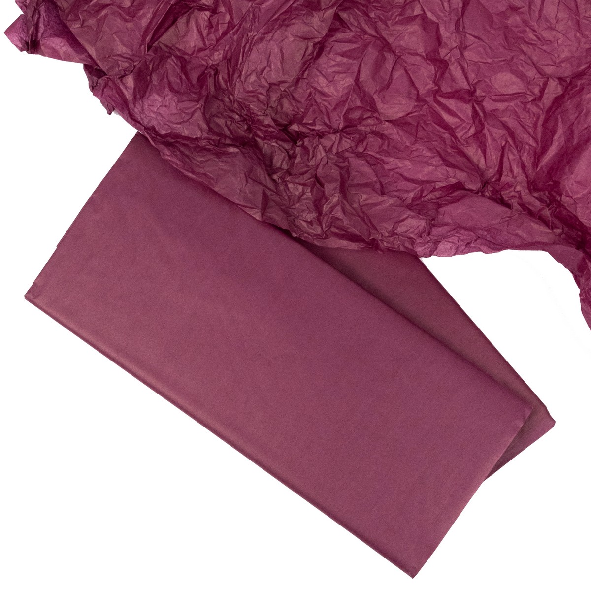 Бумага тишью 10 шт., 50x66 см, бордовый в интернет-магазине флористических аксессуаров Азалия Декор