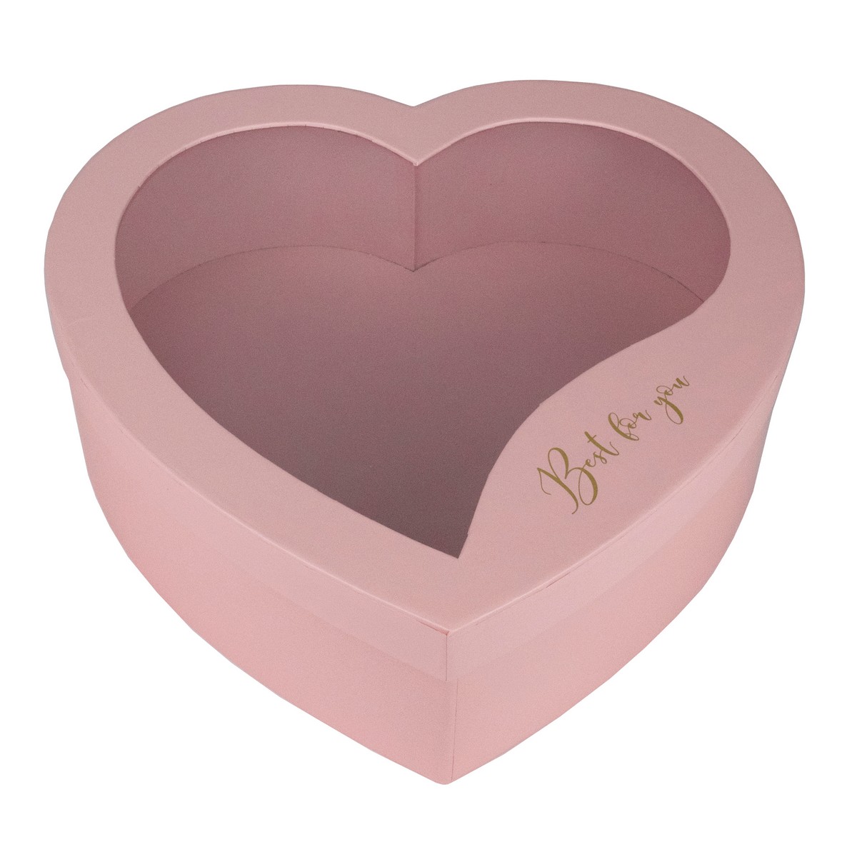 Набор коробок Сердце 3шт, 31,5х30,3х10см, розовый в интернет-магазине флористических аксессуаров Азалия Декор