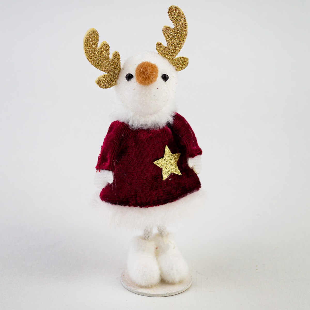 Сувенир Новогодний, H18х4х3см, в асс., красный в интернет-магазине флористических аксессуаров Азалия Декор