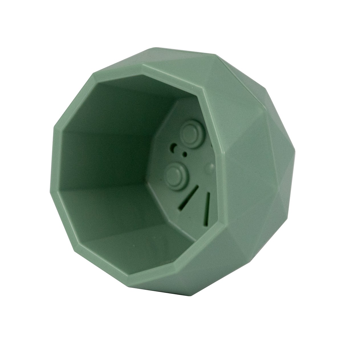 Кашпо Топаз (пластик), D9,5xH6,5см, 0,17л, нефритовый в интернет-магазине флористических аксессуаров Азалия Декор