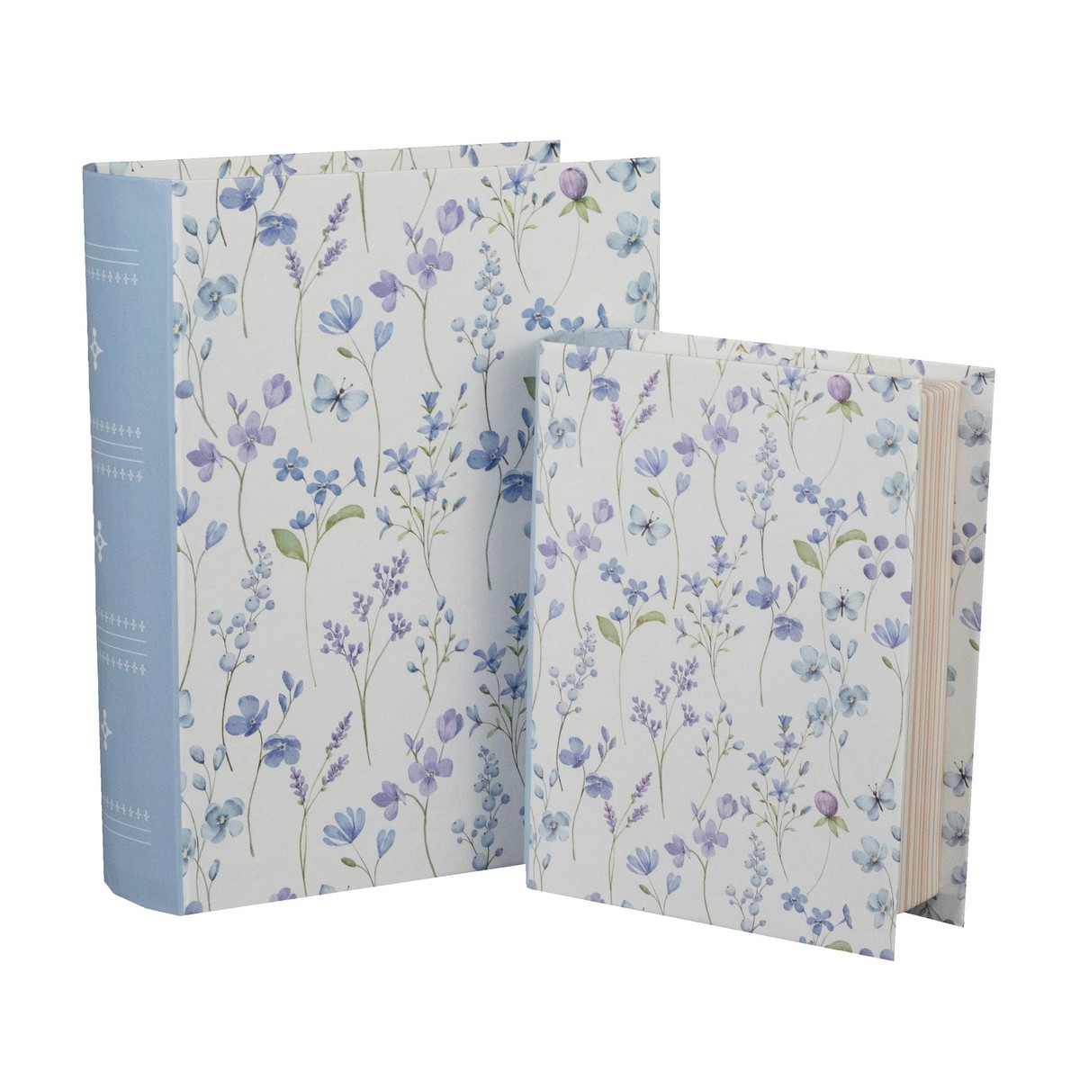 Набор коробок подарочных Книга 2шт., 15х12хН4,5 см, голубой в интернет-магазине флористических аксессуаров Азалия Декор